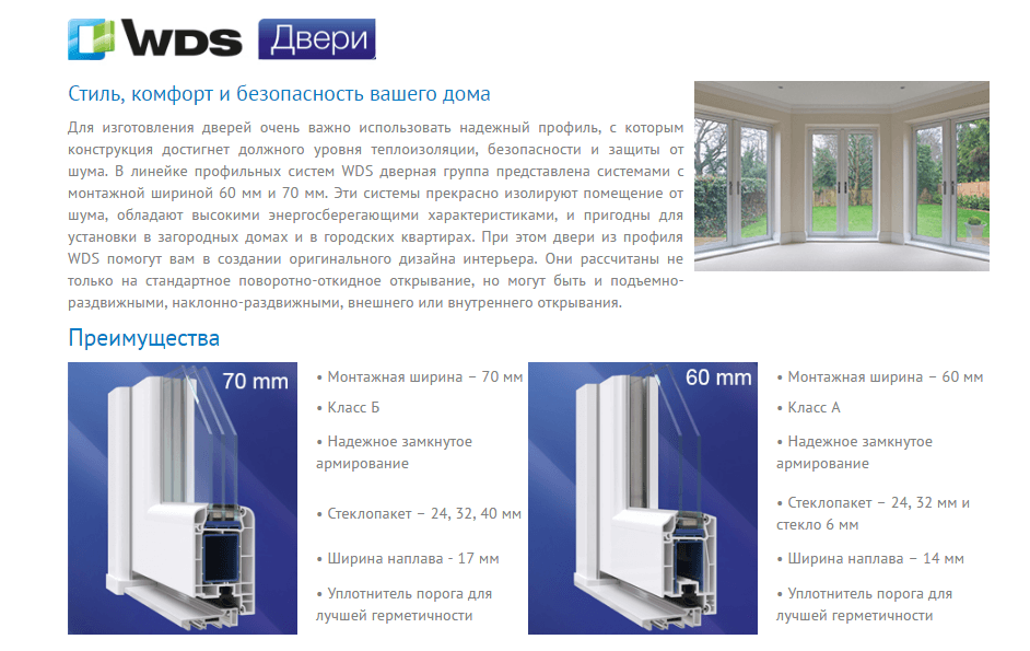 Металлопластиковые двери ВДС